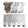 Clothing Sets 6/9/10 pieces baby girls' clothes born solid Skin-tight garmentpants cotton baby boys' clothes short sleeved girls' baby clothes cartoon 230719