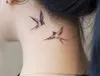 1PC Small Swallow Temporary Tattoo Sticker For Men Women Hand Waterproof Fake Tatto Flash Decal Animal Tatoo
