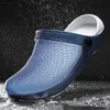 Slippers Men's Slippers Home Clogs Quick-Drying Outdoor Beach Male Sandals Water Slippers Flats Anti-Slip Men Aqua Shoes Free Shippping L230719