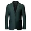 Giacca da uomo casual elegante colorata slim fit verde viola nero giallo da cerimonia nuziale formale blazer cappotti per uomo Men's3082