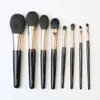 Makeup Brushes Set 8-Pcs Bronzer Blusher Powder&Sculpt Foundation Eye Blender Smudge Liner Lip Cosmetics Beauty Tools Party Supplies