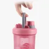 Vattenflaskor kvinna sport vassle protein shaker flaska vatten flaska flicka bpa gratis läcka bevis gym fitness träning sport näring flaska 230718