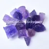 Natural Raw Blue Purple Fluorite Rocks Home Decor Brilliant Oregelbundet Rough Healing Quartz Crystal Chakra Gemstone Chunks "The Stone of Genius" Mineral Prov Bulk