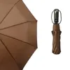Paraplyer 1-2 Människor stora vindbeständiga automatiska paraply tre vikbara män och kvinnor stark vindtät 10k parasol
