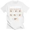 T-shirts pour hommes Imprimé Conception T-Shirt Homme Lettres Samoyède Chien Sécurité Animaux Amour Drôle T-shirts Classique Homme Hiphop Top