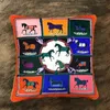 Luxury Horse Series Square Pillow Holland Velvet Super Soft Sample Room Decorazione Stampa Cuscino 2023071902