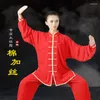 Etnische Kleding 17 Kleuren TaiChi Uniform Traditionele Chinese Lange Mouwen Wushu Mannen KungFu Pak Uniformen Tai Chi