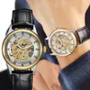 Armbanduhren Gold Mechanische Sport Design Lünette Goldene Uhr Herrenuhren Top Montre Homme Uhr Männer Automatische Skeleton UhrArmbanduhren Wr