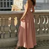 Stedelijke Sexy Jurken Sexy Diagonale Kraag Taille Geplooide Maxi Jurken Mouwloos Off Shoulder Asymmetrische Galajurk Vrouwen Elegante Jurk Etentje 230719