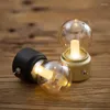 Table Lamps Vintage Retro Bulb Lamp LED Night Light Old Fashion USB Rechargeable Desk Bedside With Switch ON/OFF Gift