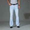 Jeans Masculino Azul Claro Primavera Outono Perna Larga Para Homens Grande Corte Alargado Ajuste Justo Calça Denim Reta Clássica de Designer Masculino