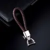 Autoschlüssel Handgewebtes Leder Auto Schlüsselanhänger für Lexus IS250 RX350 IS350 IS300 NX GX460 Metall 360 Grad drehbare Hufeisenschnalle Schlüsselhalter x0718