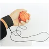 Palline da lancio Gomma rimbalzante Bambini Divertente Reazione elastica Allenamento Fascia da polso Palla per giochi all'aperto Giocattolo Novità 25Xq Uu Drop Deliver Dhtau