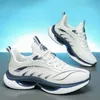 2023 New Womens Mens Running Sneakers Shock Absorbing Casual Walking Shoes Breathable Sports Trainers White Blue Soft Sole