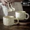 Tazze Tazza da caffè in ceramica giapponese fatta a mano in stile retrò