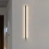 Vägglampa minimalistiska led lång strip sconce sängljus för korridor kök sovrum vardagsrum dekor