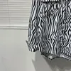 Vrijetijdsoverhemden voor heren Lente en zomer Originele modeontwerper Draperen Strijkvrij Losse Zebraprint Overhemd Tooling Dun