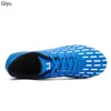 Отсуть обувь футбольные ботинки с высокой лодыжкой Клиты FG Futsal дышащий газон большой размер тренировочных кроссовок 22035 230718