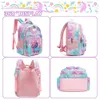 Skolväskor 3st barn ryggsäckar för flickväska med lunchlådan ryggsäck set söt bokväska primär 2023 230718