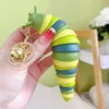 Decompression toy slug slug slug pendant cartoon pendant caterpillar keychain