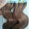 40pcs 100g 14 16 18 20 22 24 24 26 26 26 인치 접착제 피부 피프트 푸프 테이프 인간 머리 확장 remy Indian Hair Fast Delivery Factory Pric242I