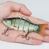 Angelwobbler, lebensechte Angelköder, 6 Segmente, Swimbait, Kurbelköder, harter Köder, langsam, 10 cm, 18 g, Isca-Kunstköder, Angelgerät210E