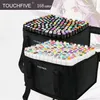 TouchFive 168 컬러 아트 마커 세트 애니메이션 만화 럭셔리 펜 스쿨 SUP167S를위한 듀얼 헤드 아티스트 스케치 기름진 알코올 기반 마커