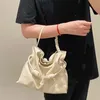 Luxury Bag Cowhide Pull Rope Fold Bucket Flamenco Single Shoulder Handbag Hammock Hobo Black Brown Green Leather Crossbody Tote Pures