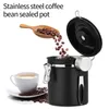 Storage Bottles 1800ml Sugar Coffee Bean Kitchen Stainless Steel Sealed Can Vacuum Jar Tea Container Home Canister With Spoon