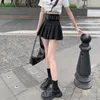 Saias Verão Para Mulheres Cor Sólida Cintura Alta Com Cinto Mini Saia Estilo Coreano Moda Feminina Streetwear Y2k