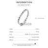 Bandringe BAMOER 925 Sterling Silber Bunte Regenbogen Zirkon Fingerring für Frauen Trendy Mode Dazzling CZ Stein Anillos Schmuck Geschenk J230719