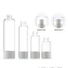 15 30 50 80 100ML Klare Vakuumflasche Leerer Kunststoff Airless Pumpspray Transparente Kosmetikcreme Parfüm Ätherisches Öl Behälter Flasche Ngrw