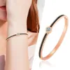 Bangle Designer Jewelry Square Black Zircon White Round Accessories Lot Gold Armband Woman Fashion 2021 Luxury Brands346a