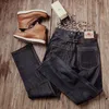 Может ли балико -рок -ролл indigo selvage Поимянные брюки Unsantabized Raw Denim Jean 16 5 уз 3 варианты для Fitting247o