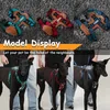 Dog Collars Leashes Mysudui No Pull Harness Adjustable Leather Pet Vest for Easy Walking with 2 Leash Clips Small Medium Large Dogs 230719