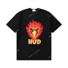 Zomer rhudes heren t-shirt ontwerper luxe t-shirt straat shorts mouw ins veer t shirts mannen vrouwen casual t-shirt heren shirt tops kleding maat s-xl