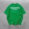 Magliette da uomo casual da donna amante verde grigio bianco nero Tshirt top slogan classico stampato Cole Baxton con etichetta 230718