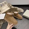 Botas de Neve de Designer Clássico Tazz Australian Mini Tasman Chinelo Plataforma Fluffy Mules Quente Inverno Meia Bota de Pele Feminina Bota de Sapato Luxuoso Tamanho 35-45