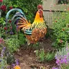 装飾ガーデン装飾金属庭の彫刻鉄の雄鶏像ホームガーデンデコレーション屋外ハンディクラフト棚壁彫刻アニマ