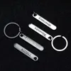 Car Key Custom Phone Number Keychains Cute Hollow Out Animals Personalized Titanium Bar Keyring Laser Engraving Name Car Key Chain Gifts x0718