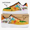 Sapatos DIY sapatos de grife masculino tênis de corrida um para homens e mulheres plataforma tênis casual Clássico Branco Preto cartoon graffiti tênis verde esportes ao ar livre 36-48 73405