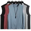 Canotte da uomo Moda Casual Estate Bodybuilding Gilet senza maniche Palestra Fitness Muscolo solido O-collo Nero Bianco Abbigliamento uomo