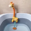 Песчаная игра вода веселая детская ванная игрушка милый жираф душ спрей электрический разбрызгиватель настенная настенная чашка для ванной комнаты для детской ванны 230719