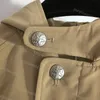 여성 재킷 디자이너 윈드 브레이커 후드 백 로고 자수 느슨한 케이프 버전 트렌치 코트 고품질 의류