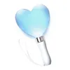 LED Light Sticks RGB 15 Färger Byt LED Glow Stick Heart Shape Luminous Concert Cheering Tube Batterispoyed Wedding Party Light Stick # 230718