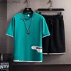 Men's Sleepwear Summer 2023 Men Fashion Association Colorful Street Track Set T-Shirt و Shorts Men's Men's Switch Sportswear 4XL Z230719