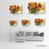 Textured Contemporary Art Tulip Time Hand Painted Village Scenic Canvas Painting Bedroom Decor
