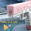 Sand Play Water Fun Playing With In Spring Summer Adult Boys And Girls Electric Automatic Continuous Gun Toy High Pressure Guns 230719