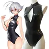 Two dimensions Cute sister open chest swimsuit half bodysuit Catsuit Costumes Metallic Lycra spandex Unisex catsuit sexy Tights261D