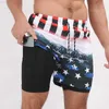 Mäns shorts dubbeldäck sommarman som kör shorts gym fitness bodybuilding träning snabb torr shorts män jogging sport 2 i 1 bottoms l230719